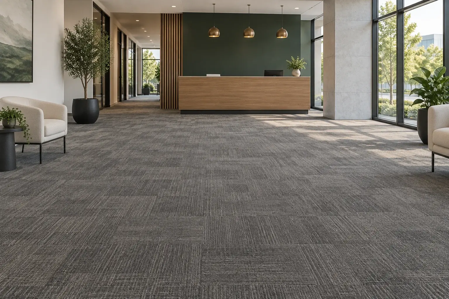 Hot water extraction for Sacramento commercial carpets