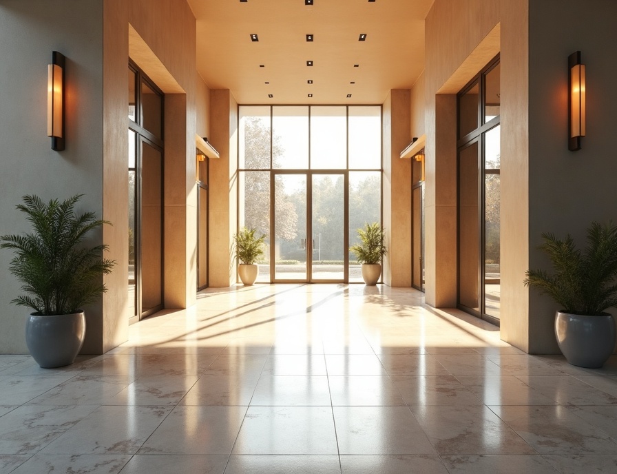 Reception and lobbies included in office cleaning